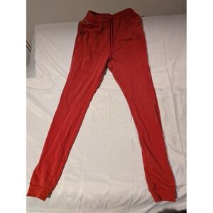 Lacoste Sport Women's Size 32 Red Jogger Sweatpants Crocodile Logo Preppy